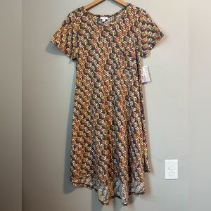 LuLaRoe Carly Multicolor Geometric Dress